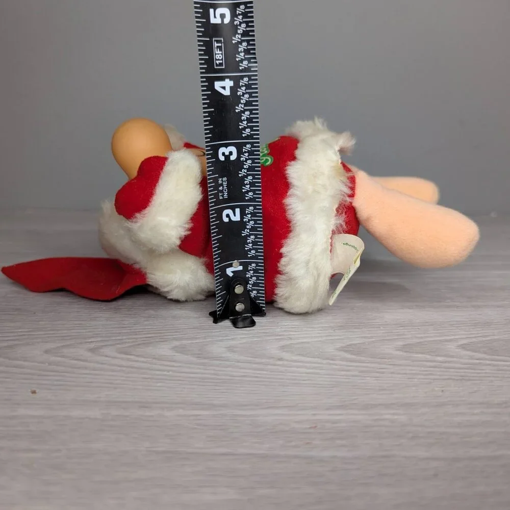 Vintage 1986 American Greetings Santa Ziggy I Love You Plush Christmas